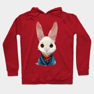 Cute Rabbit Portrait Hoodie